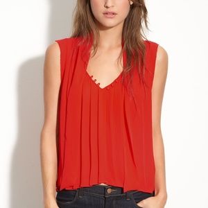 Joie Silk Pleated Tank